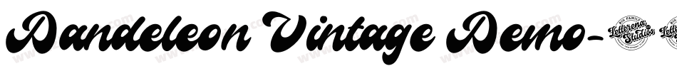 Dandeleon Vintage Demo字体转换